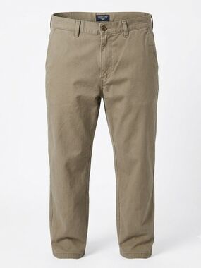 Dockers Men's Relaxed Fit Flat Front Chino Pants W42 L34 Olive Green